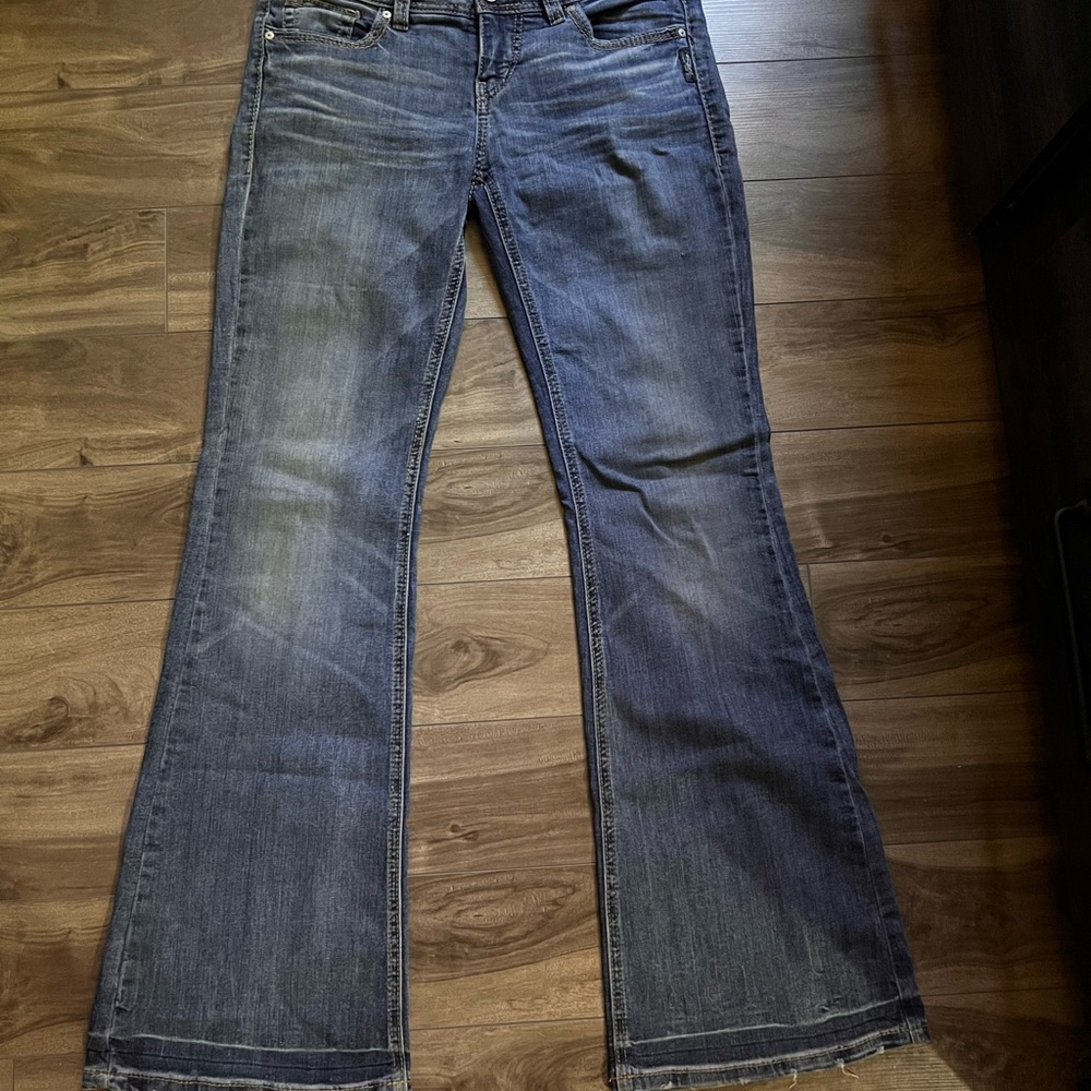Aiko Dark Blue Flare Jeans
